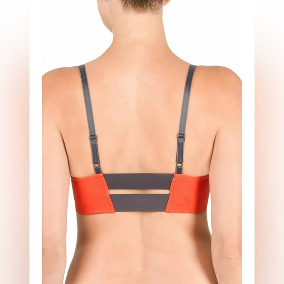 Natori TIGER LILY/IRON GREY Zen Contour Convertible Sports Bra - Picture 8 of 8